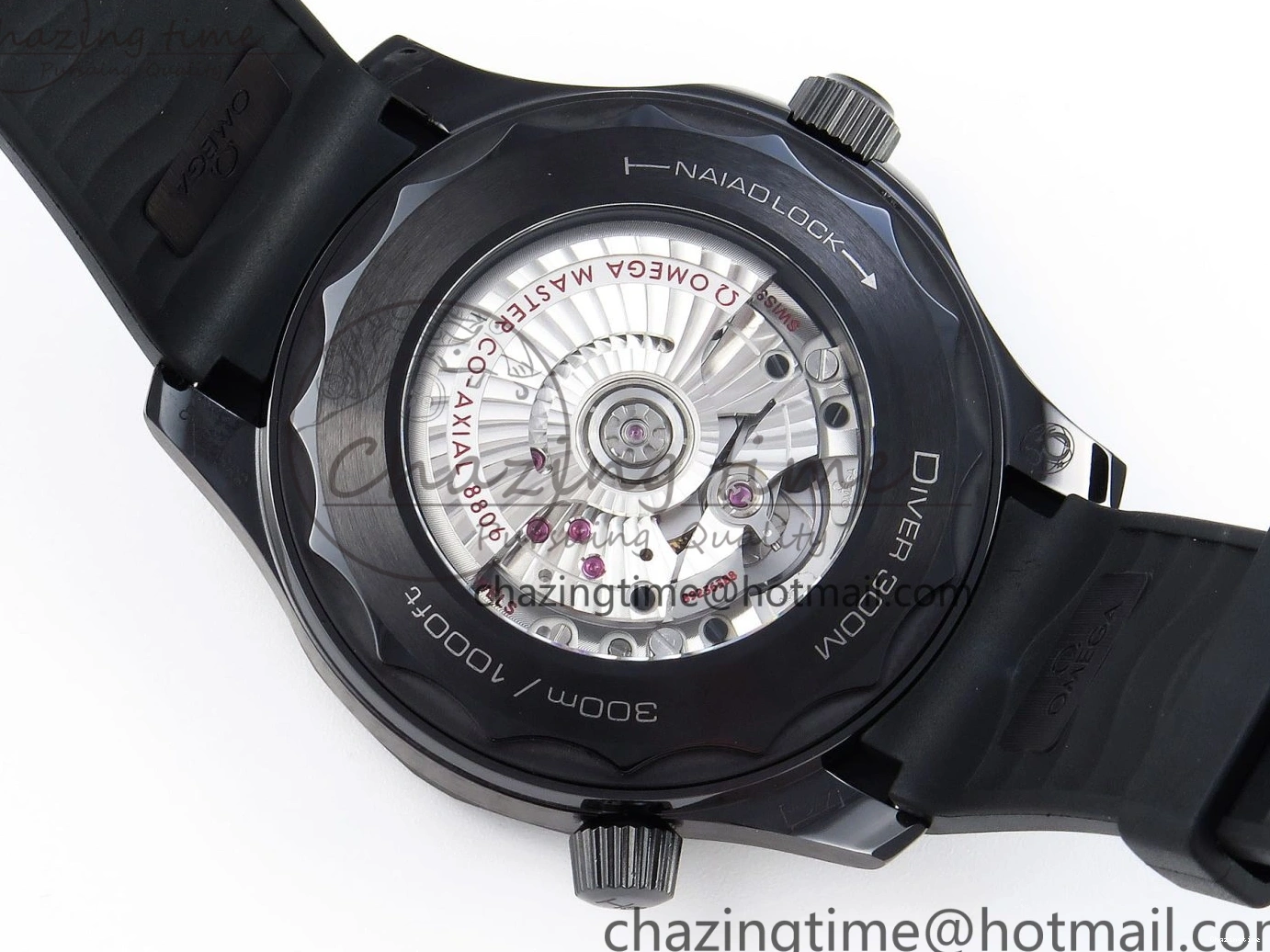 0325 SEAMASTER 300M 43.5MM BLACK CERAMIC VSF 1:1 BEST EDITION BLACK DIAL ON BLACK RUBBER STRAP A FashionForward 7766